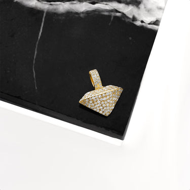 yellow DIAMOND SHAPED PENDANT IN 14K YELLOW GOLD 0.50 CTW